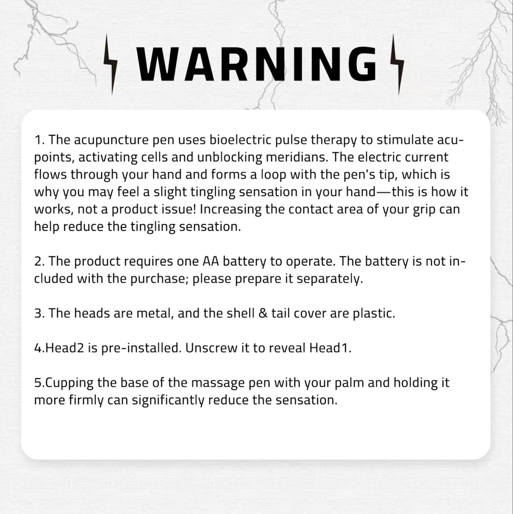 Muscle stimulating shock pen