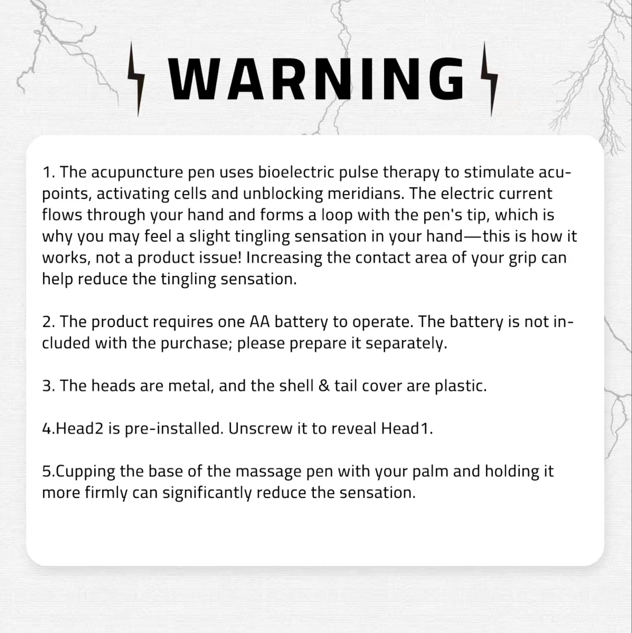 Muscle stimulating shock pen